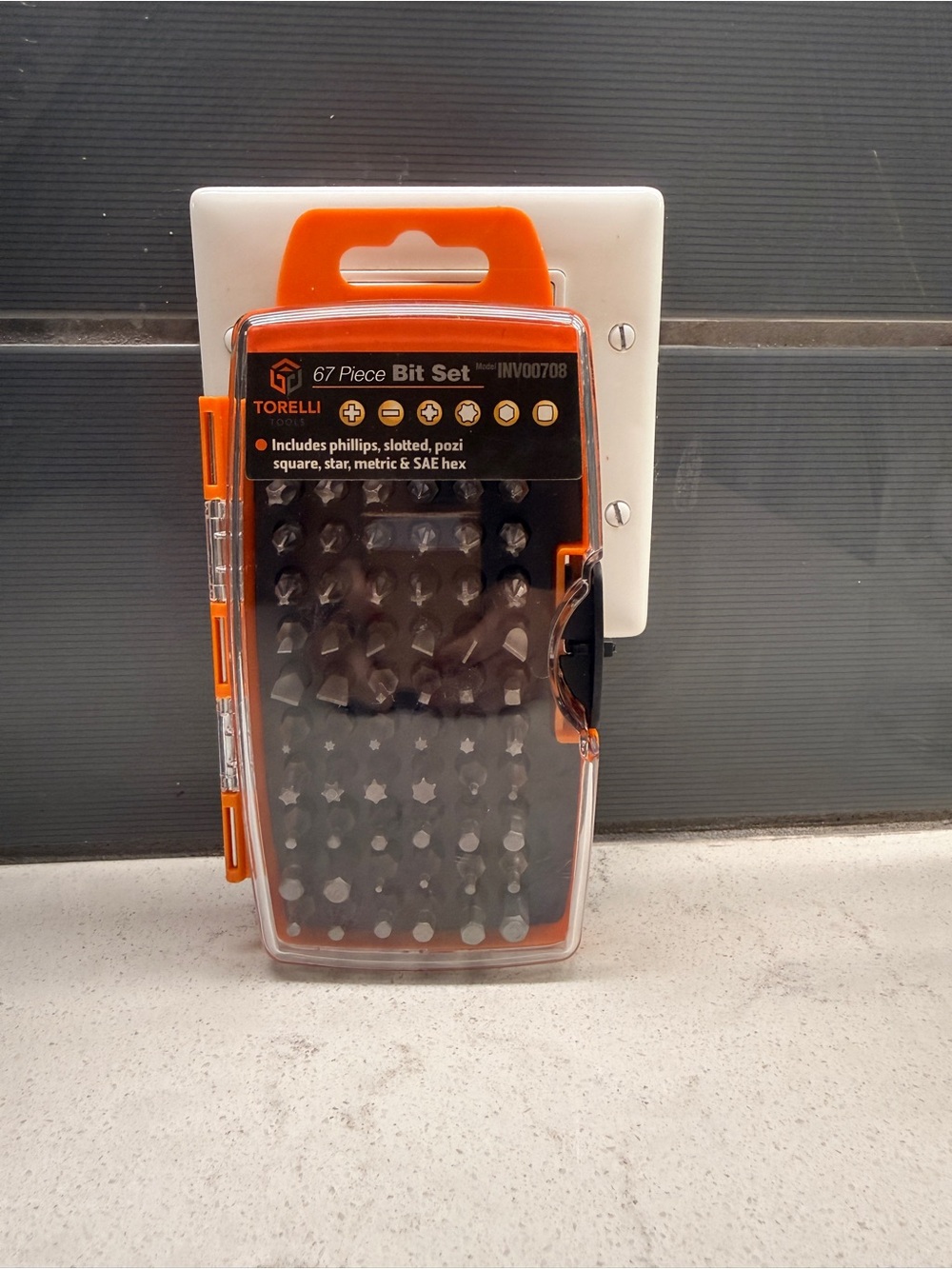 67-Piece Precision Bit Set in Orange and Black